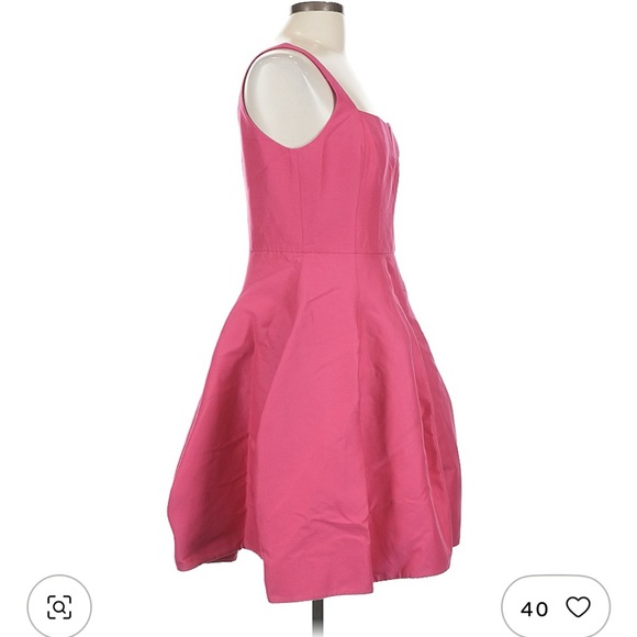 Halston Heritage Fit and Flare Pink Sleeveless Dress - Picture 5 of 9